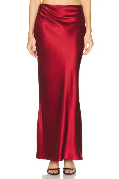 The Sei Bias Maxi Skirt In Red