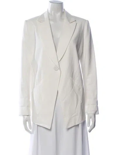 Pre-owned The Sei Blazer In White