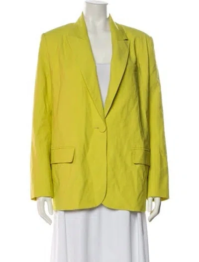Pre-owned The Sei Blazer In Yellow