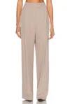 The Sei Double Pleat Trouser In Oyster