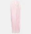 The Sei Caped Silk Chiffon Gown
