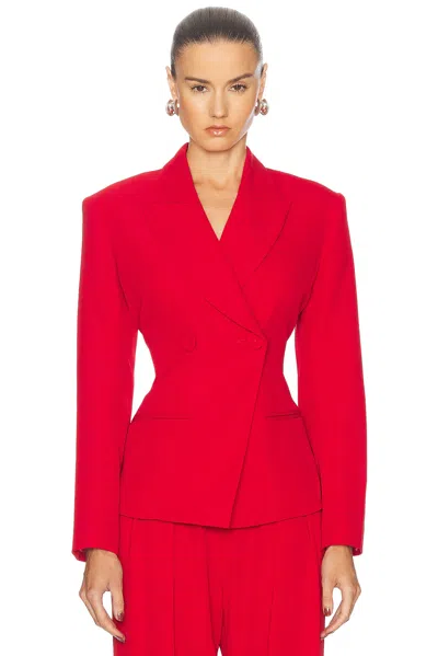 The Sei Cinch Blazer In Crimson