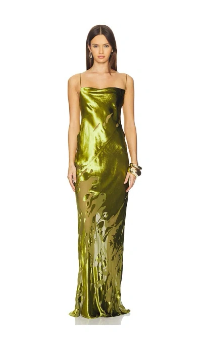 The Sei Cowl Bias Gown In Green