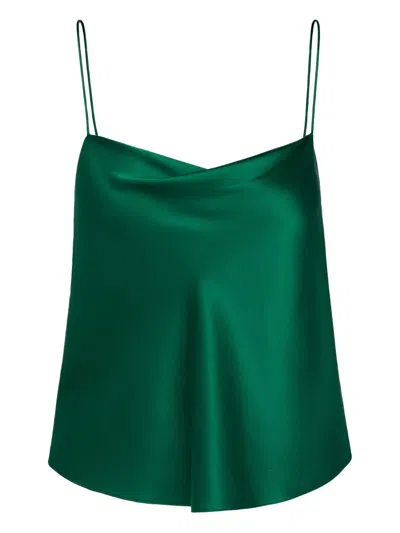 The Sei Cowl-neck Satin Top