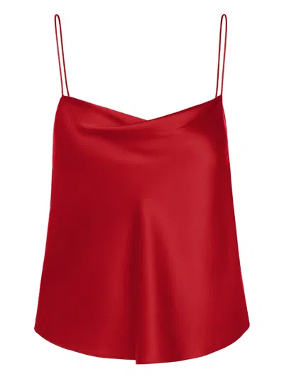 The Sei Cowl-neck Satin Top