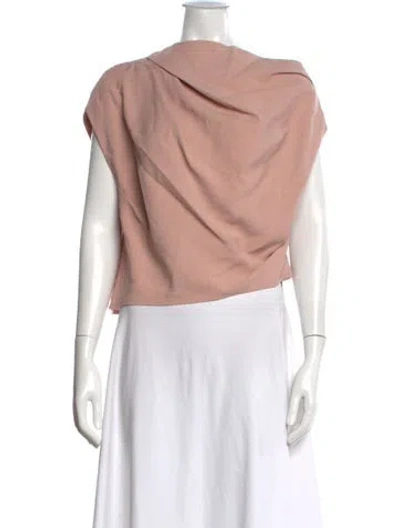 Pre-owned The Sei Cowl Neck Sleeveless Top In Pink
