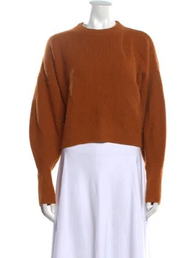 Pre-owned The Sei Crew Neck Sweater In Orange