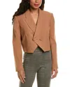 The Sei Crop Blazer In Brown