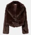 The Sei Cropped Jacket In Brown