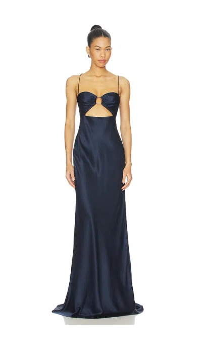 The Sei Cut Out Bias Gown In Black