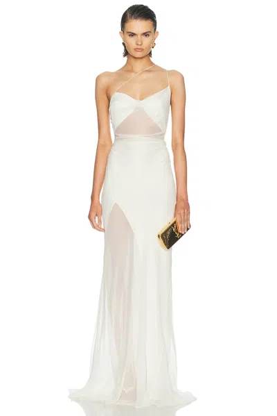 The Sei Diaphanous Gown In White