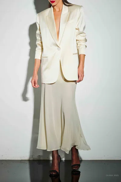 The Sei Diaphanous Skirt In Cream