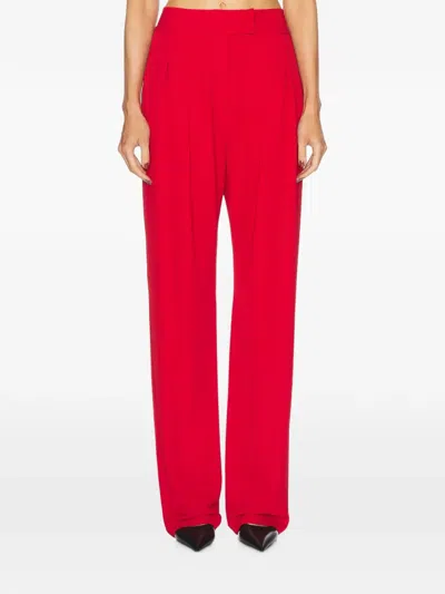 The Sei Double-pleat Trousers In Red