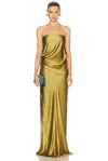 The Sei Draped Strapless Gown