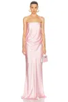 The Sei Draped Strapless Gown
