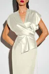 The Sei Drop Sleeve Wrap Blouse In Cream