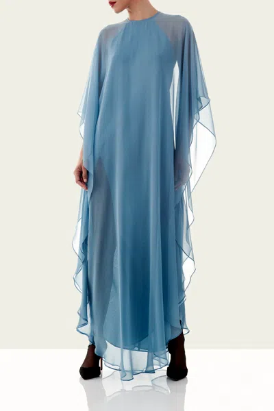 The Sei Flutter Caftan In Dusty Blue