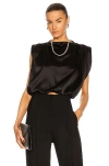 The Sei Gathered Top In Black