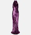 The Sei Halterneck Gown In Purple