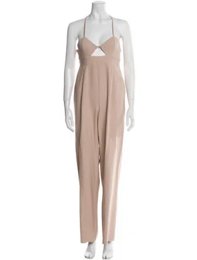 Pre-owned The Sei Halterneck Jumpsuit In Neutral