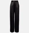 The Sei High-rise Silk Wide-leg Pants