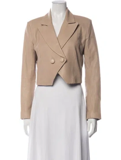 Pre-owned The Sei Lambskin Blazer In Neutrals