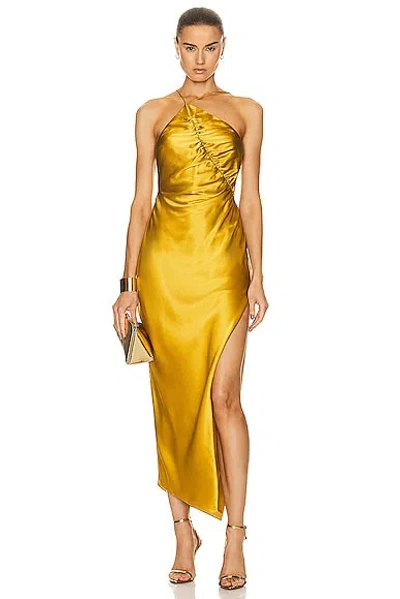 The Sei Leaf Dress In Dijon