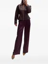 The Sei Fitted Leather Jacket In Brown