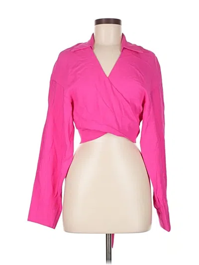 The Sei Long Sleeve Blouse In Pink