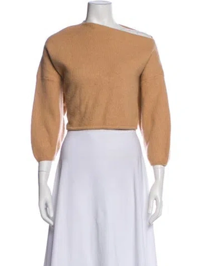 Pre-owned The Sei Merino Wool Asymmetrical Sweater In Neutral