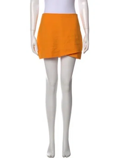 Pre-owned The Sei Mini Skirt In Orange