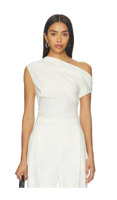 The Sei Off Shoulder Top In White