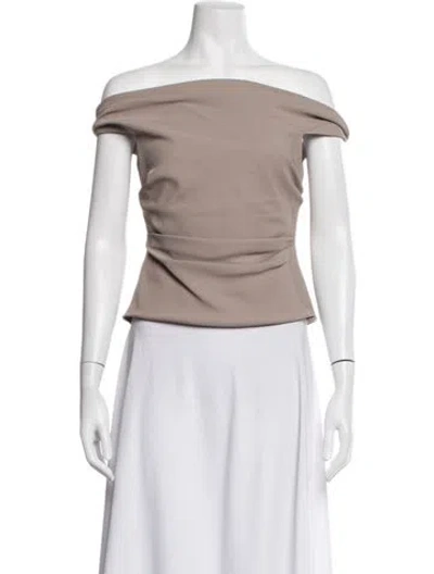 Pre-owned The Sei Off-the-shoulder Sleeveless Top W/ Tags In Neutrals
