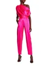 The Sei One Shoulder Bodysuit In Hot Pink In Pink