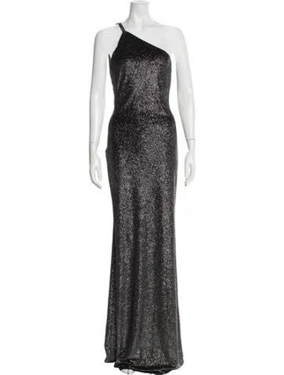 Pre-owned The Sei One-shoulder Long Dress In Black