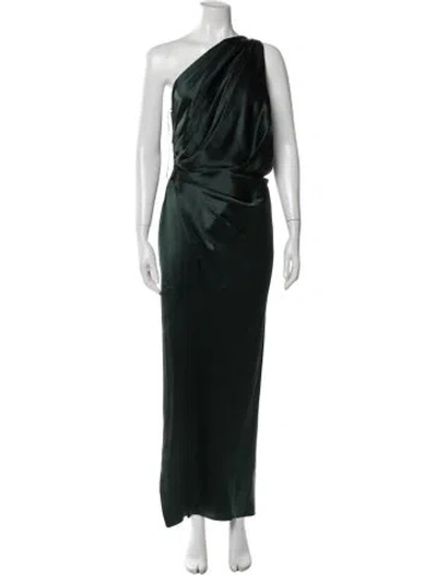 Pre-owned The Sei One-shoulder Long Dress In Black