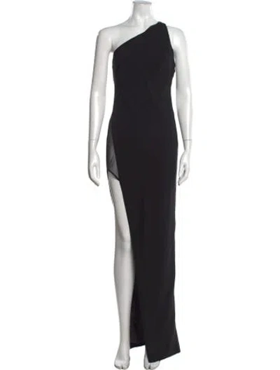 Pre-owned The Sei One-shoulder Long Dress In Black