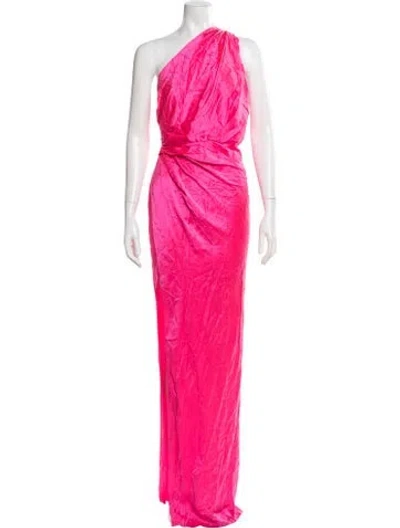 Pre-owned The Sei One-shoulder Long Dress In Pink
