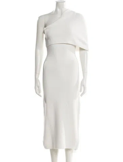 Pre-owned The Sei One-shoulder Long Dress In White