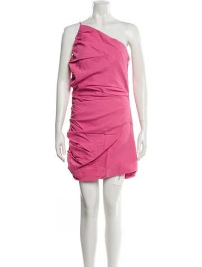 Pre-owned The Sei One-shoulder Mini Dress In Pink