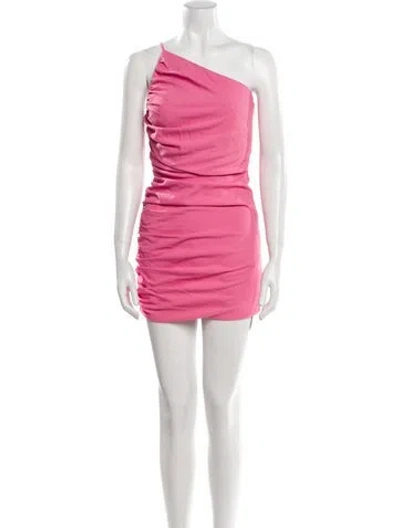 Pre-owned The Sei One-shoulder Mini Dress In Pink
