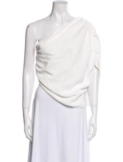 Pre-owned The Sei One-shoulder Sleeveless Top In White