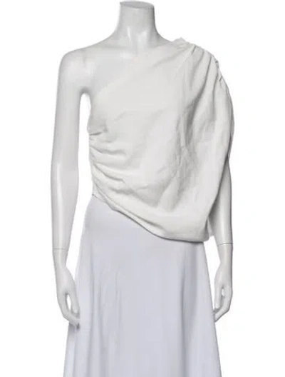 Pre-owned The Sei One-shoulder Sleeveless Top In White
