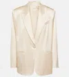 The Sei Double Breasted Blazer In White