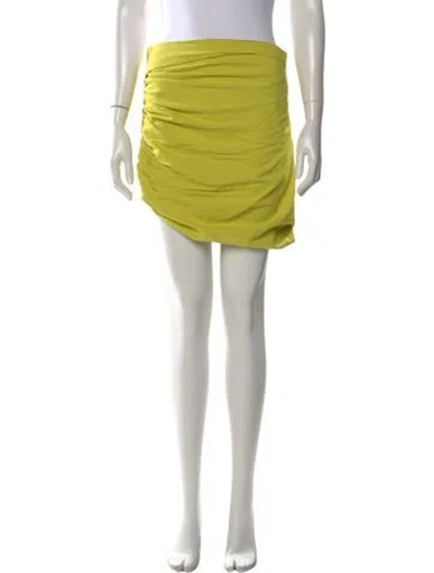 Pre-owned The Sei Pleated Accents Mini Skirt In Green
