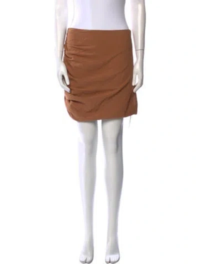 Pre-owned The Sei Pleated Accents Mini Skirt In Neutral