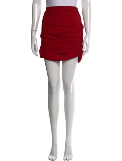 Pre-owned The Sei Pleated Accents Mini Skirt W/ Tags In Red
