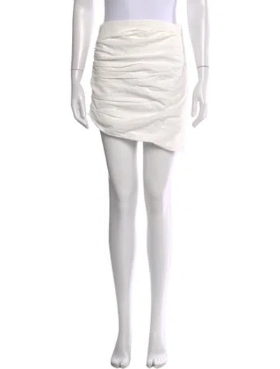 Pre-owned The Sei Pleated Accents Mini Skirt In White