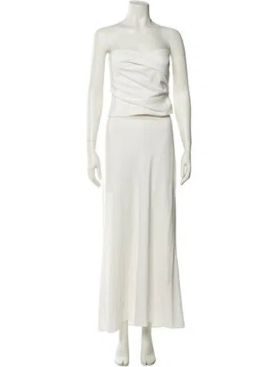 Pre-owned The Sei Pleated Accents Skirt Set In Neutral