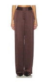 The Sei Relaxed Trouser In Brown